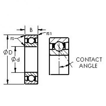 AST 71922AC angular contact ball bearings