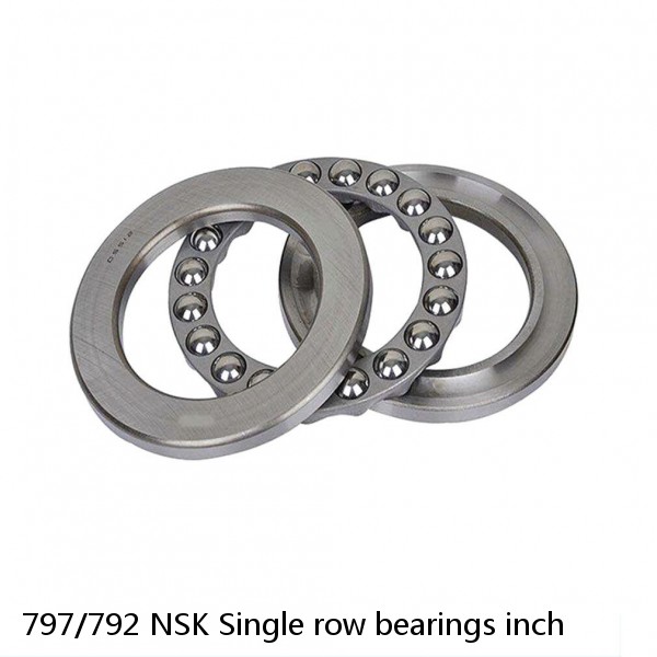 797/792 NSK Single row bearings inch